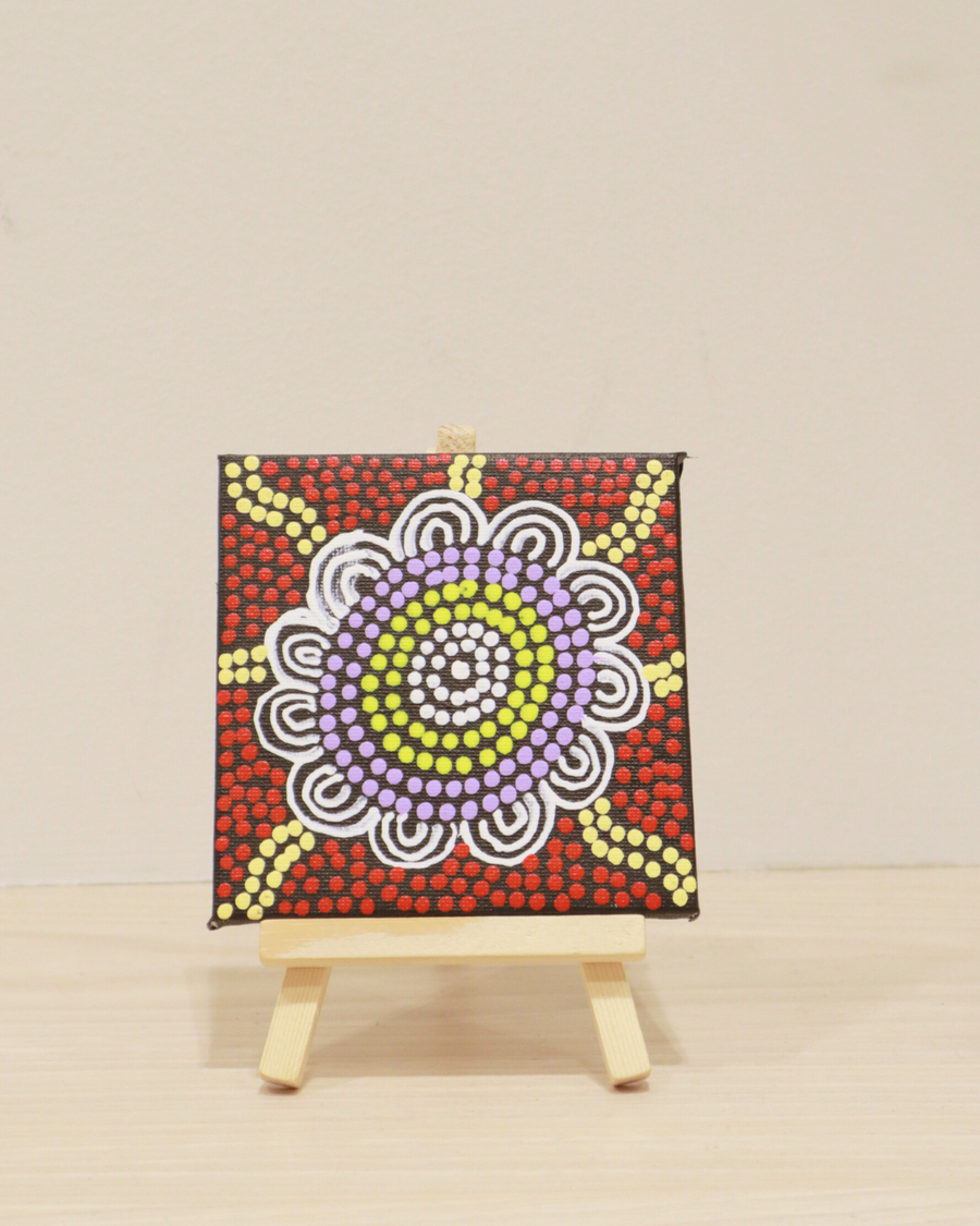 About Aboriginal art and mini Canvas Painting by  Julianne