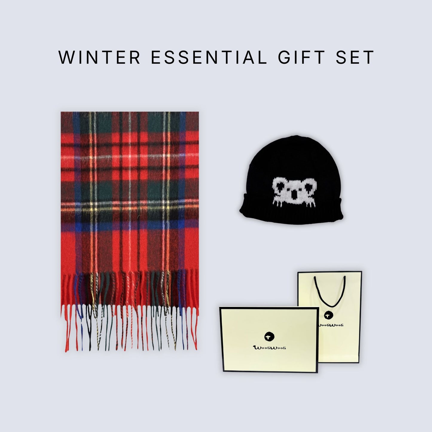 Winter Essential Gift Set (scarf + koala beanie)