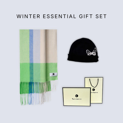 Winter Essential Gift Set (scarf + kangaroo beanie）