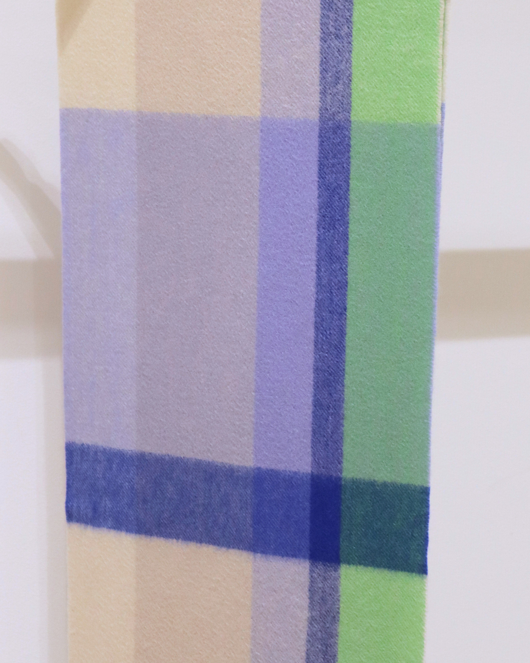 Australia Made Merino Wool Scarf｜Lemon & Lime Plaid