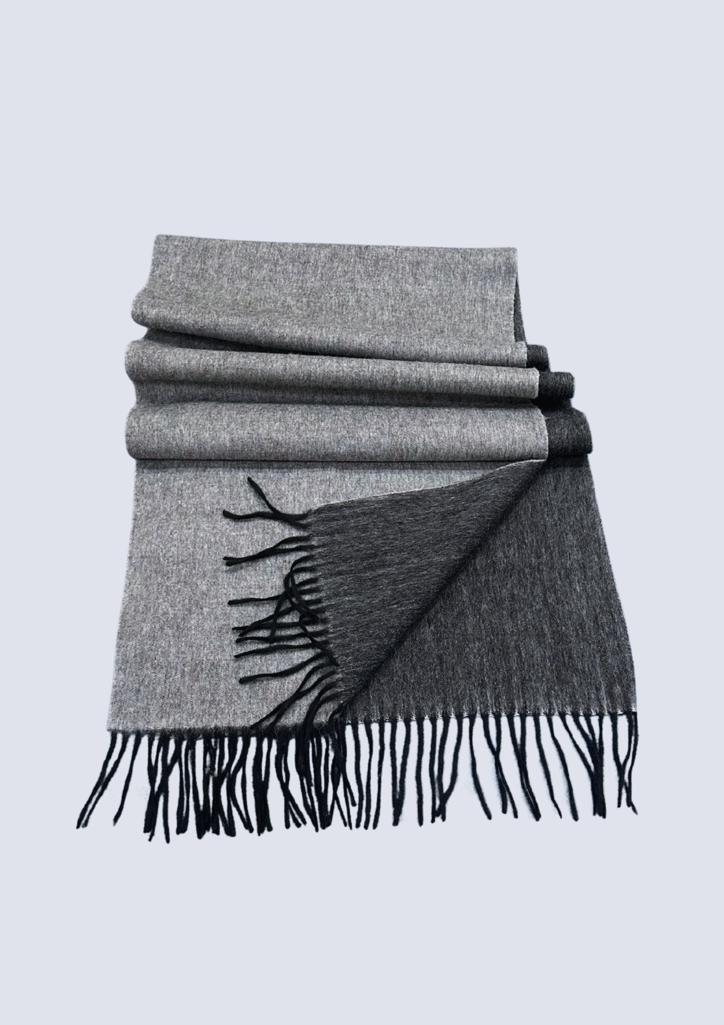 Australia made Alpaca Wool Scarf | Double Sided Shawl - Storm Peak