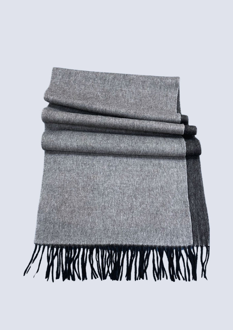 Australia made Alpaca Wool Scarf | Double Sided Shawl - Storm Peak