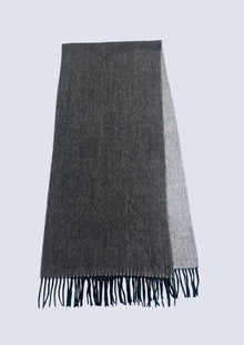 Australia made Alpaca Wool Scarf | Double Sided Shawl - Storm Peak