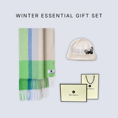 Winter Essential Gift Set (scarf + kangaroo beanie）