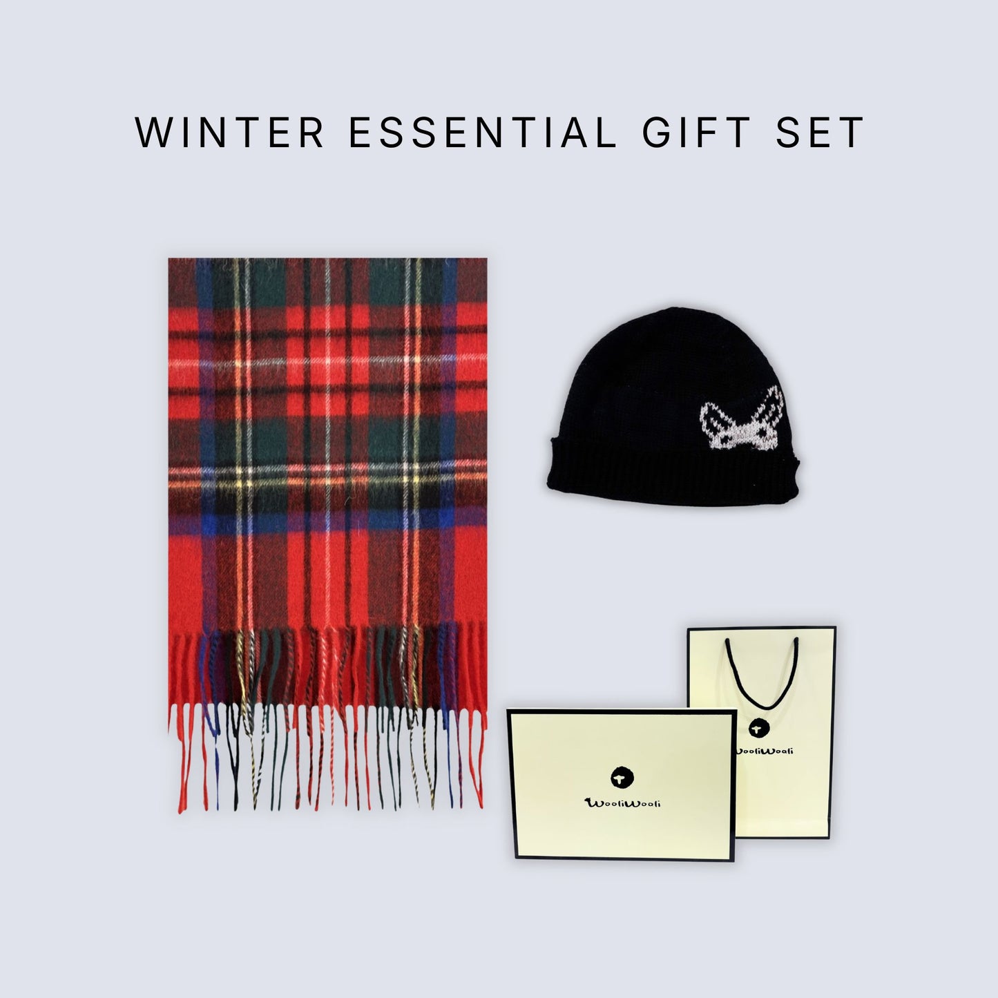 Winter Essential Gift Set (scarf + kangaroo beanie）