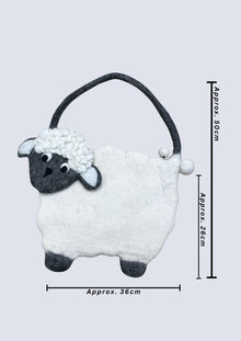 Handmade Felted Sheep Shoulder Bag