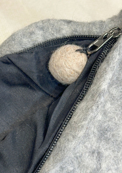 Handmade Felted Sheep Crossbody Bag