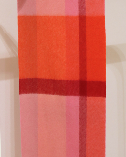 Australia Made 100% Merino Wool Scarf｜Plaid Scarf - Citrus Sinensis