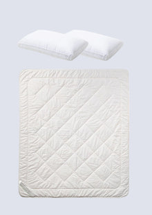 Cool Wool Cotton Quilt & Pillow Set