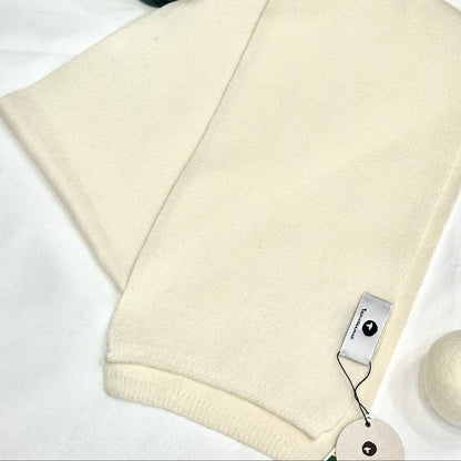 Australia Made 100% Merino Wool Knit Scarf - Cream on the Top