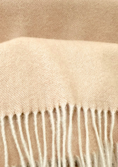 Australia Made 100% Merino Wool Scarf | Light Camel Scarf - Morning Dune