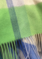 Australia Made 100% Merino Wool Scarf｜Plaid Scarf - Lemon & Lime