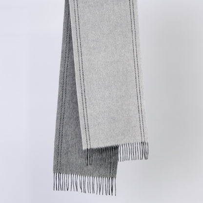 2026 Australian Made 100% Merino Wool Scarf | Urban Minimal – Silent Grey