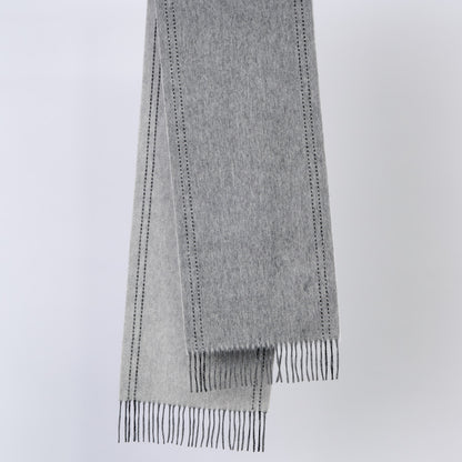 2026 Australian Made 100% Merino Wool Scarf | Urban Minimal – Silent Grey