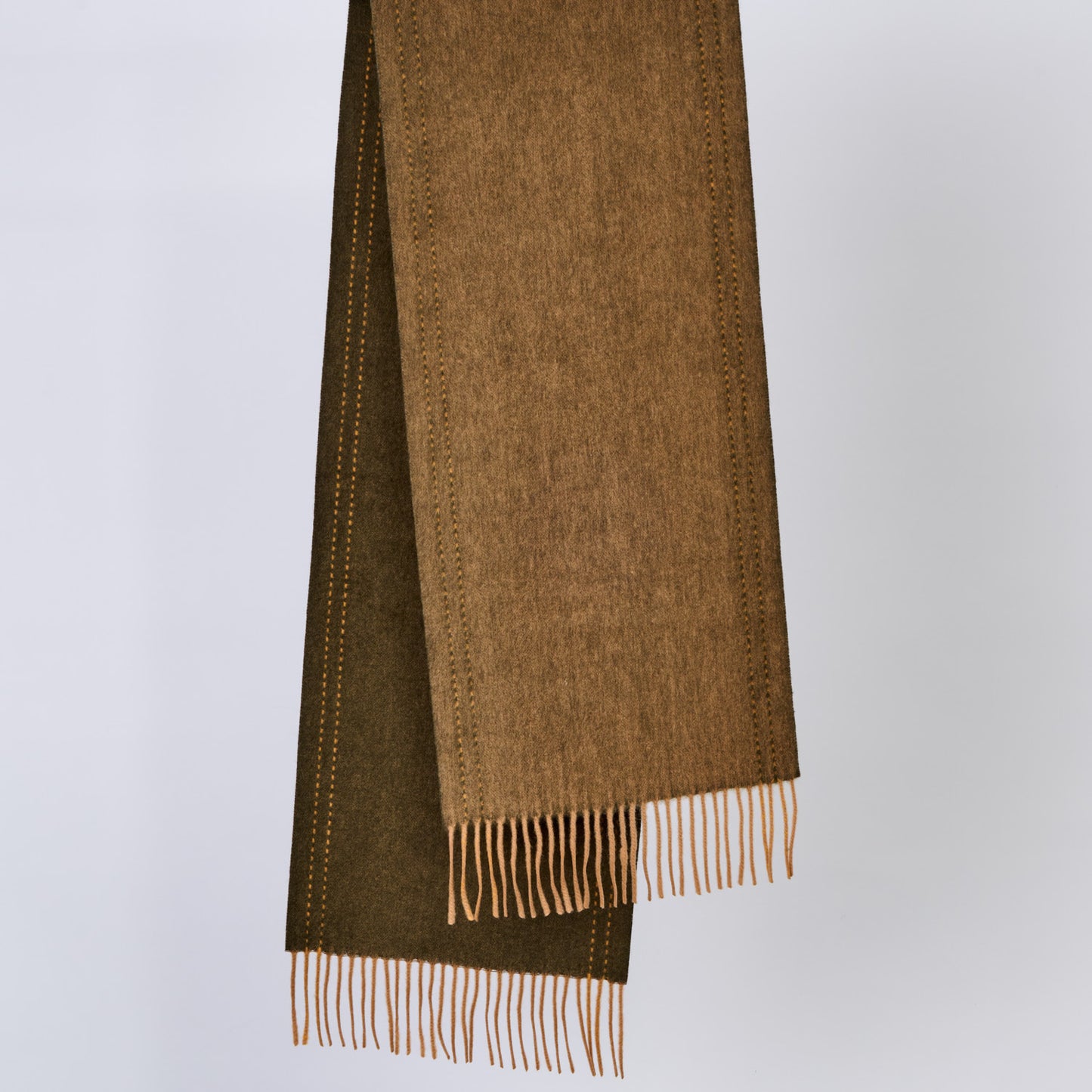 2026 Australian Made 100% Merino Wool Scarf | Urban Minimal - Olive Brown