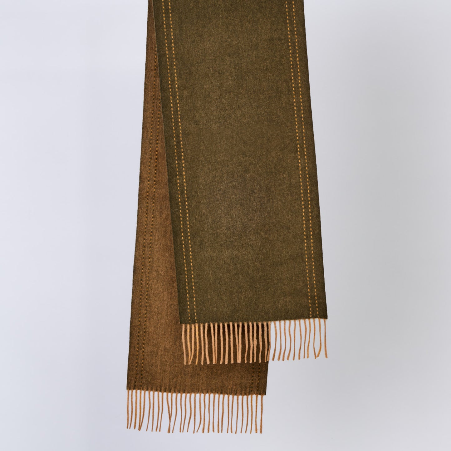 2026 Australian Made 100% Merino Wool Scarf | Urban Minimal - Olive Brown