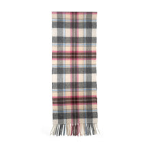 Australia Made Merino Wool Scarf | Tartan Scarf  - Rice Pink Thompson Scarf