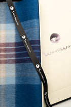 Australia Made Merino Wool Scarf | Tartan Scarf  - Indigo Blue Thompson Scarf
