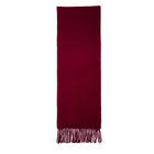 Australia Made Merino Wool Scarf | Solid Color Scarf - Burgundy Red