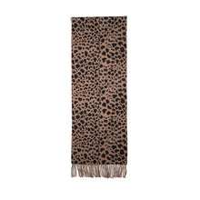 Australia Made Alpaca Scarf | Fine Wool Scarf - Dark Leopard Scarf