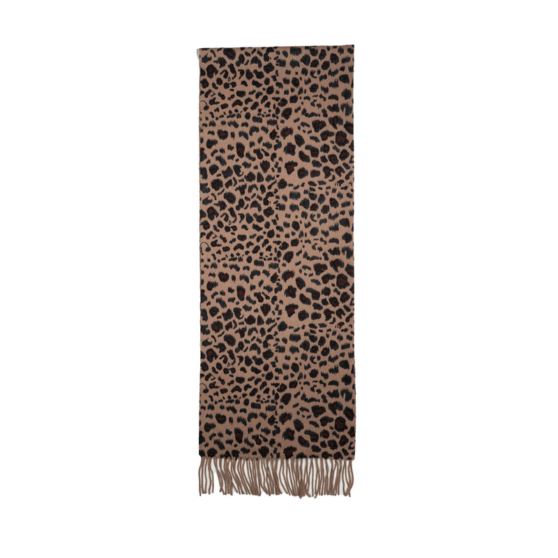 Australia Made Alpaca Scarf | Fine Wool Scarf - Dark Leopard Scarf
