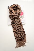 Australia Made Alpaca Scarf | Fine Wool Scarf - Dark Leopard Scarf