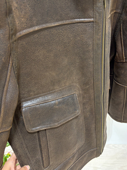 Men's Sheepskin Bomber - XXXL