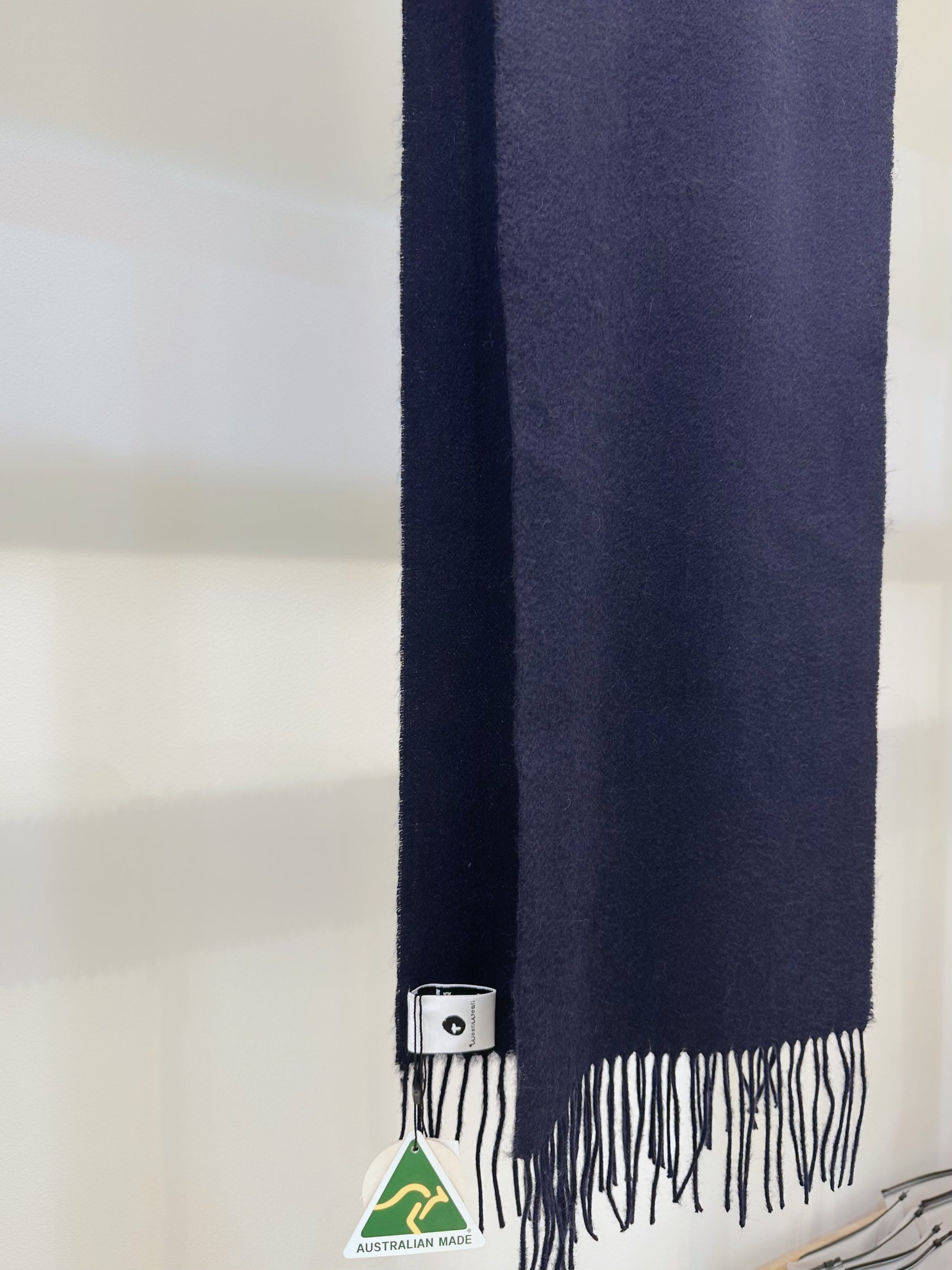 Australia Made Merino Wool Scarf | Navy Blue Scarf