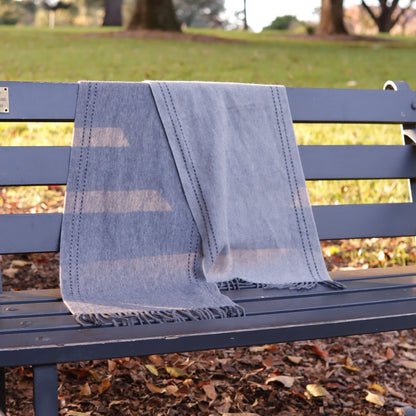 100% Australian Merino Wool Scarf | Urban Minimal – Silent Grey