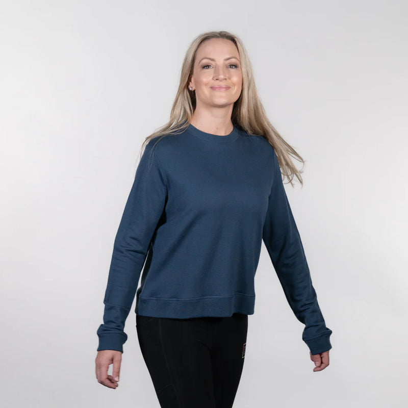 Women’s Merino Wool Freedom Sweatshirt – Deep Navy