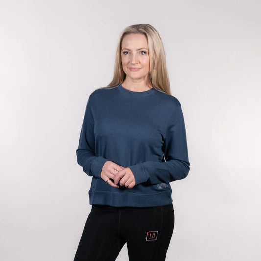 Women’s Merino Wool Freedom Sweatshirt – Deep Navy