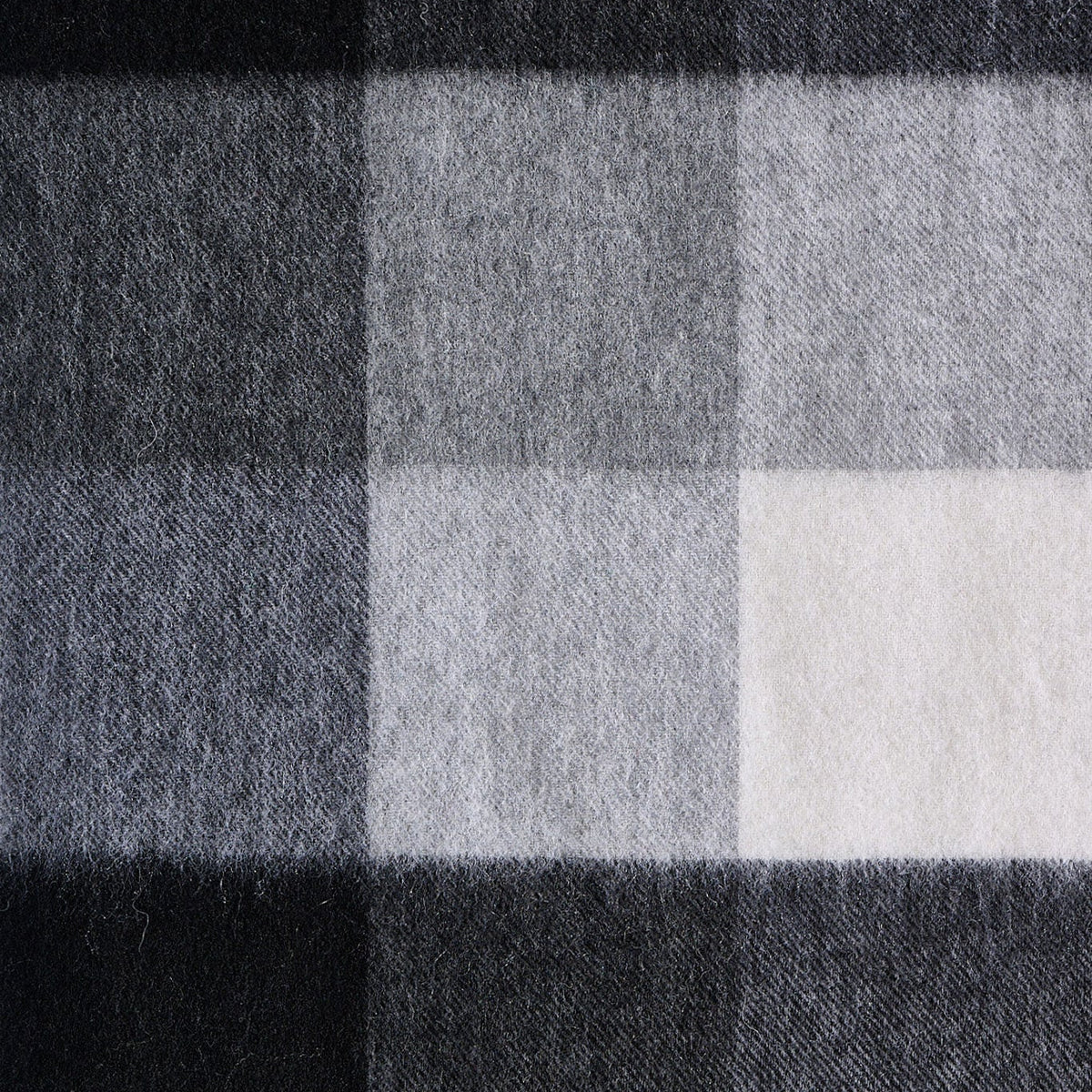 100% Australian Merino Wool Scarf | Modern Checks - Urban Mist