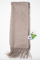 Australia Made Merino Wool Scarf | Beige Gray Scarf