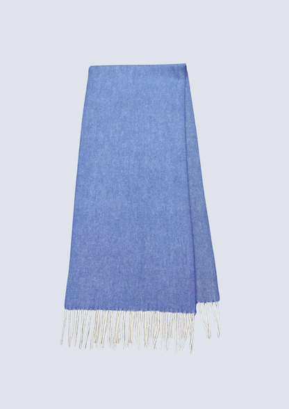 Australia Made 100% Merino Wool Scarf｜Airy Blue Winter Scarf - Garden Island, WA