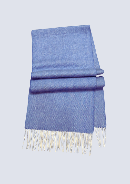 Australia Made 100% Merino Wool Scarf｜Airy Blue Winter Scarf - Garden Island, WA