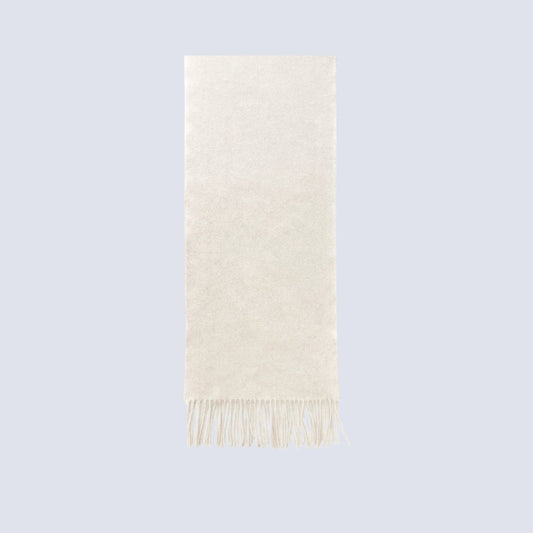 Australia Made 100% Merino Wool Scarf | Plaid - Snow Whisper