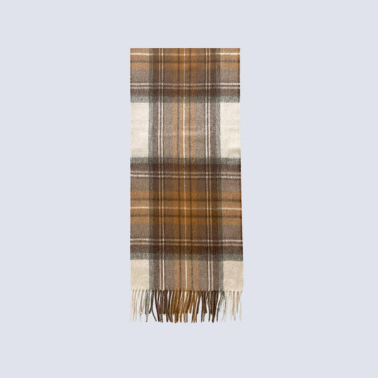 Australia Made 100% Merino Wool Scarf | Tartan Scarf - Autumn Plains