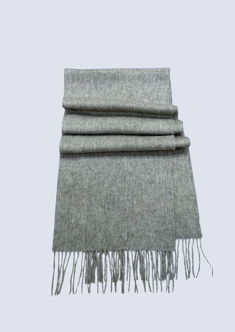 Australia Made Merino Wool Scarf |  Light Grey Scarf - Beechworth，VIC
