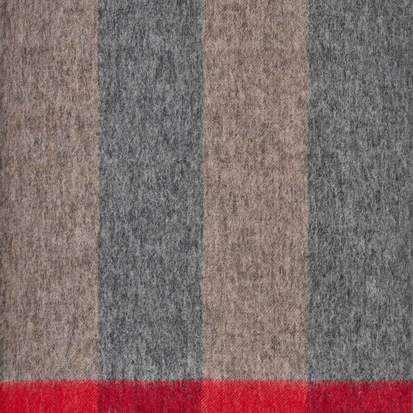 Australia Made 100% Merino Wool Scarf| Brown Checks Scarf - Wilpena Pound, SA