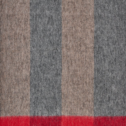 Australia Made 100% Merino Wool Scarf| Brown Checks Scarf - Wilpena Pound, SA