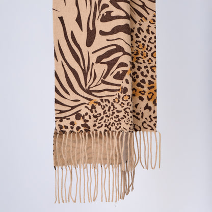 Australia Made 100% Merino Wool Scarf |Animal Print  - Leopard Scarf