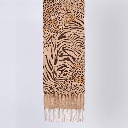 Australia Made 100% Merino Wool Scarf |Animal Print  - Leopard Scarf
