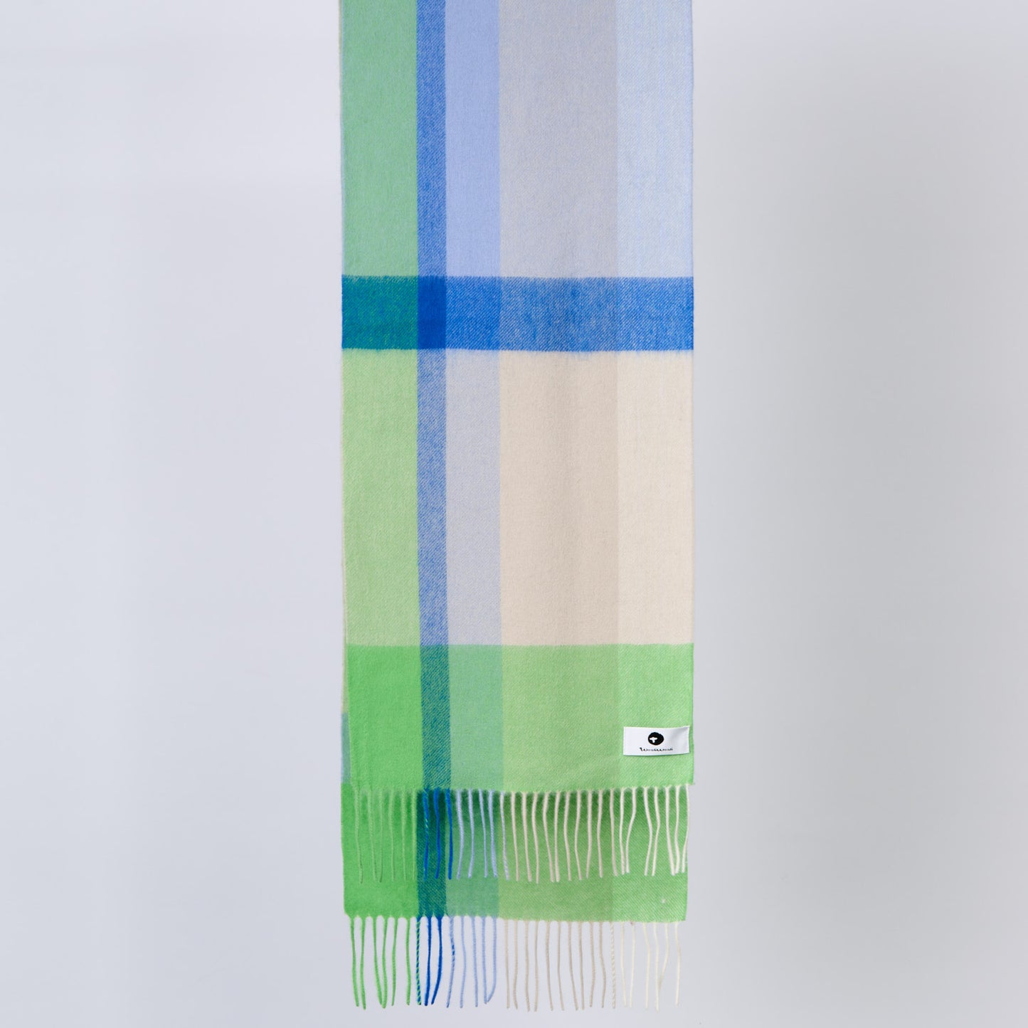 Australia Made 100% Merino Wool Scarf｜Plaid Scarf - Lemon & Lime