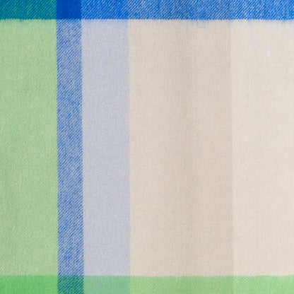 Australia Made 100% Merino Wool Scarf｜Plaid Scarf - Lemon & Lime