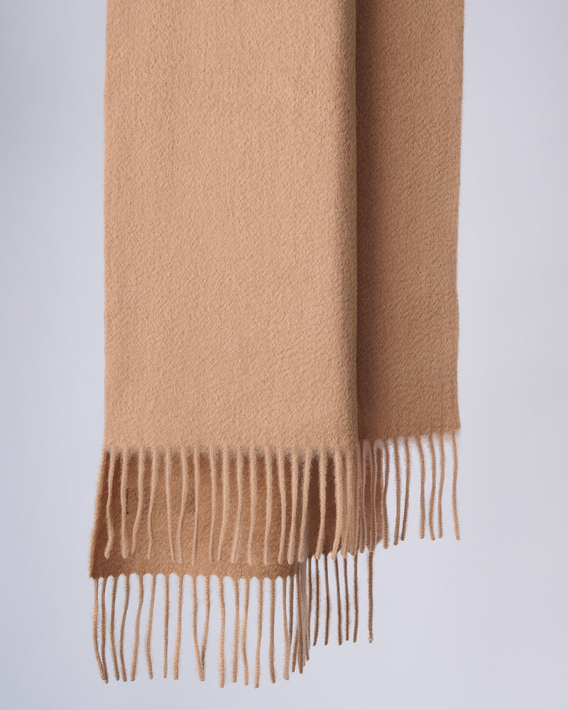 Australian 100% Merino Wool Scarf | Solid Scarf- Camel No. 1