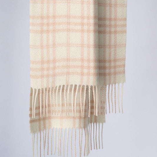 Australia Made Merino Wool Scarf | Check Scarf - Robe, SA