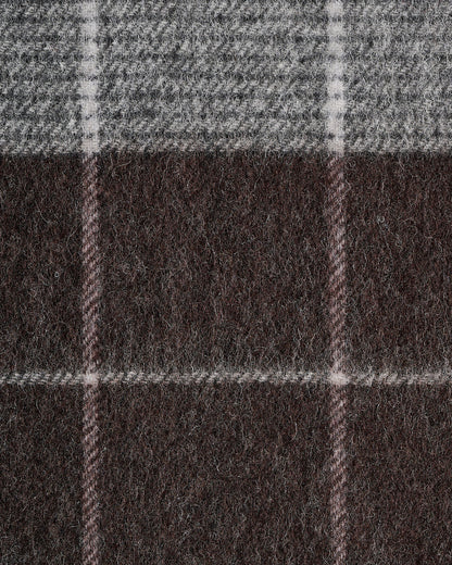 Australia Made 100% Merino Wool Scarf | Plaid Scarf - Coco Brownie