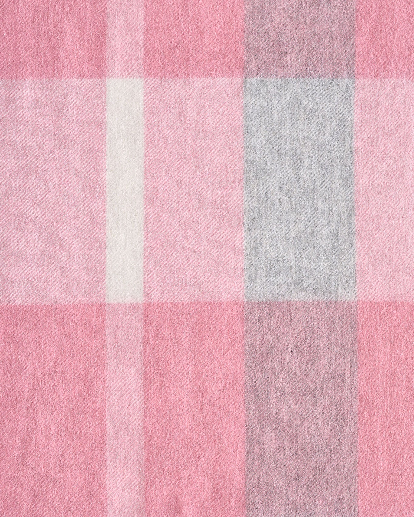 Australian Made Merino Wool Scarf | Pink Plaid Scarf-  Lake Hillier, WA