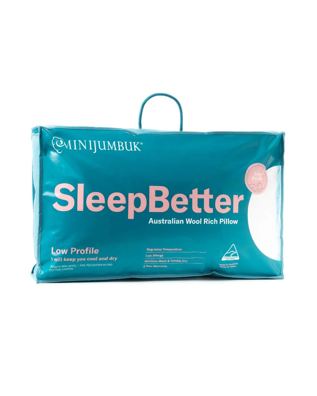 MINIJUMBUK SleepBetter Australian Wool Rich Pillow