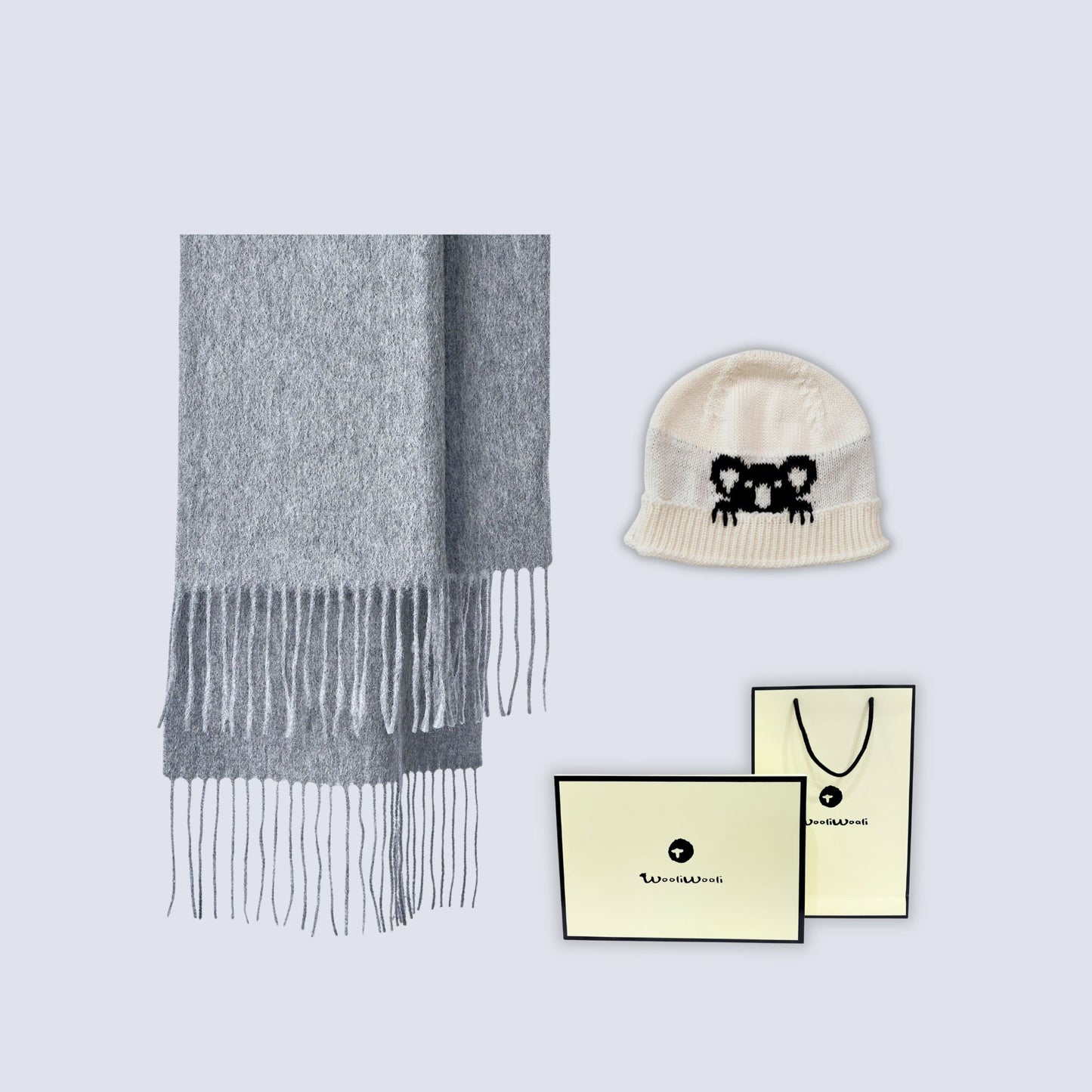Winter Essential Gift Bundle (scarf + koala beanie)